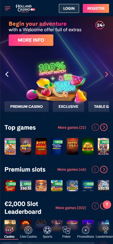 Holland Casino mobile home