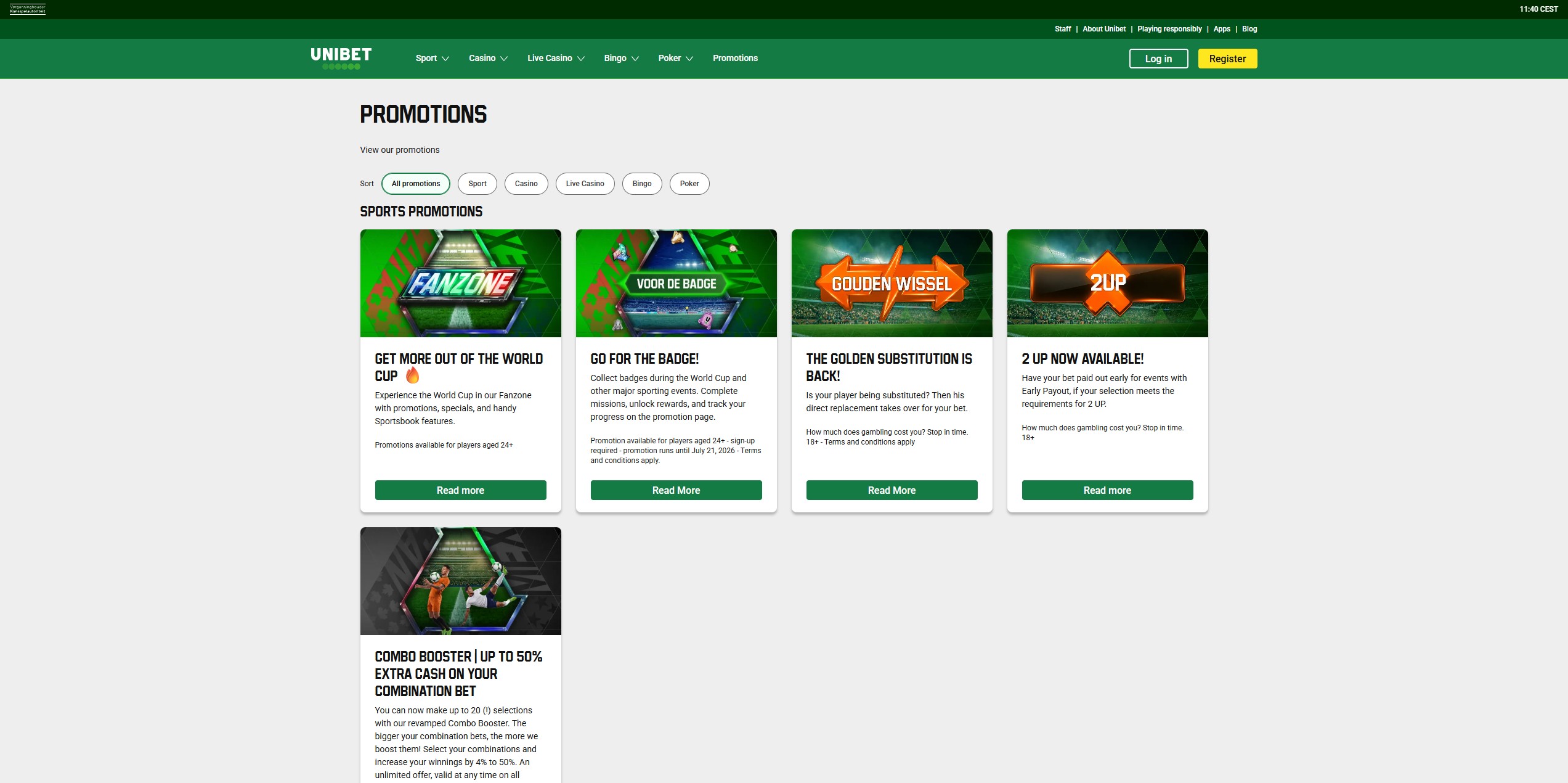 Unibet screenshot 3